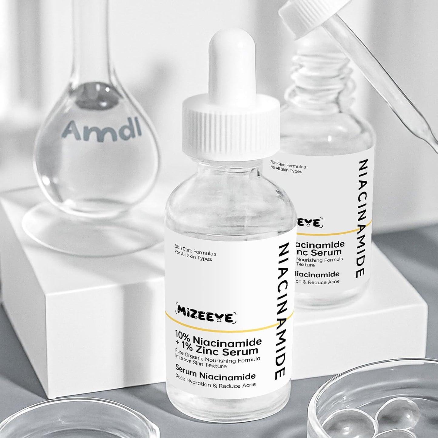 Niacinamide 10% + Zinc 1% Serum for Face, 30ML/1 Fl Oz Moisture Niacinamide Face Serum for Women, Refreshing.