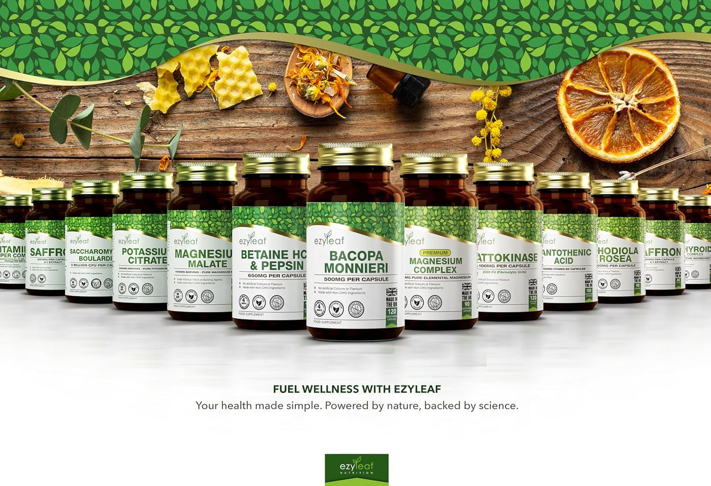 Ezyleaf Bacopa Monnieri 500mg – 120 Capsules