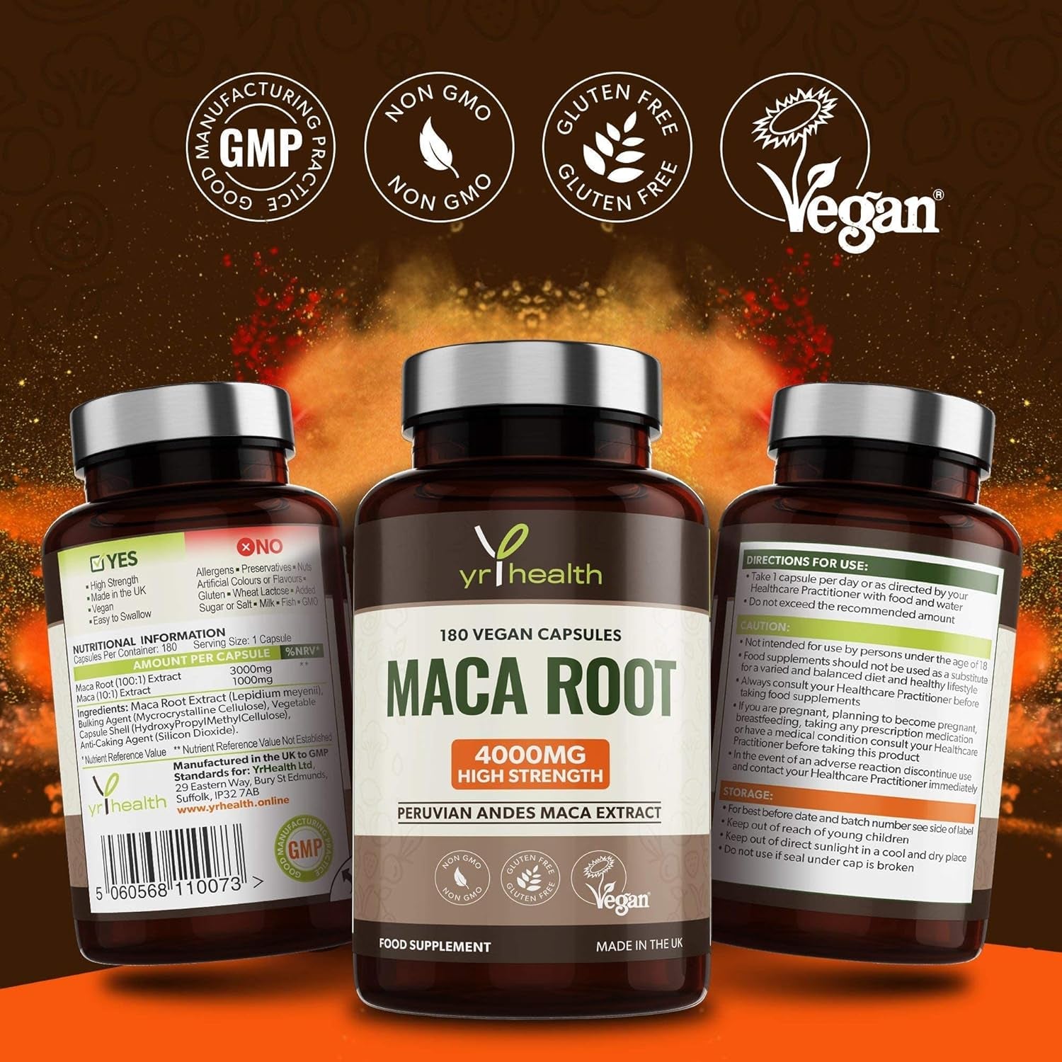 Maca Root 4000mg Capsules