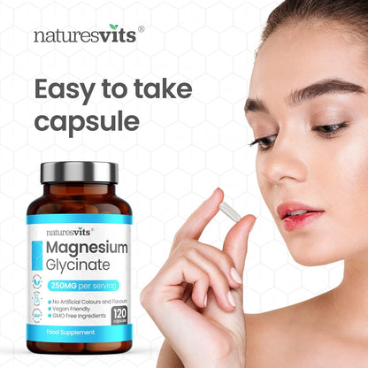 Magnesium Glycinate 250mg – 120 Capsules
