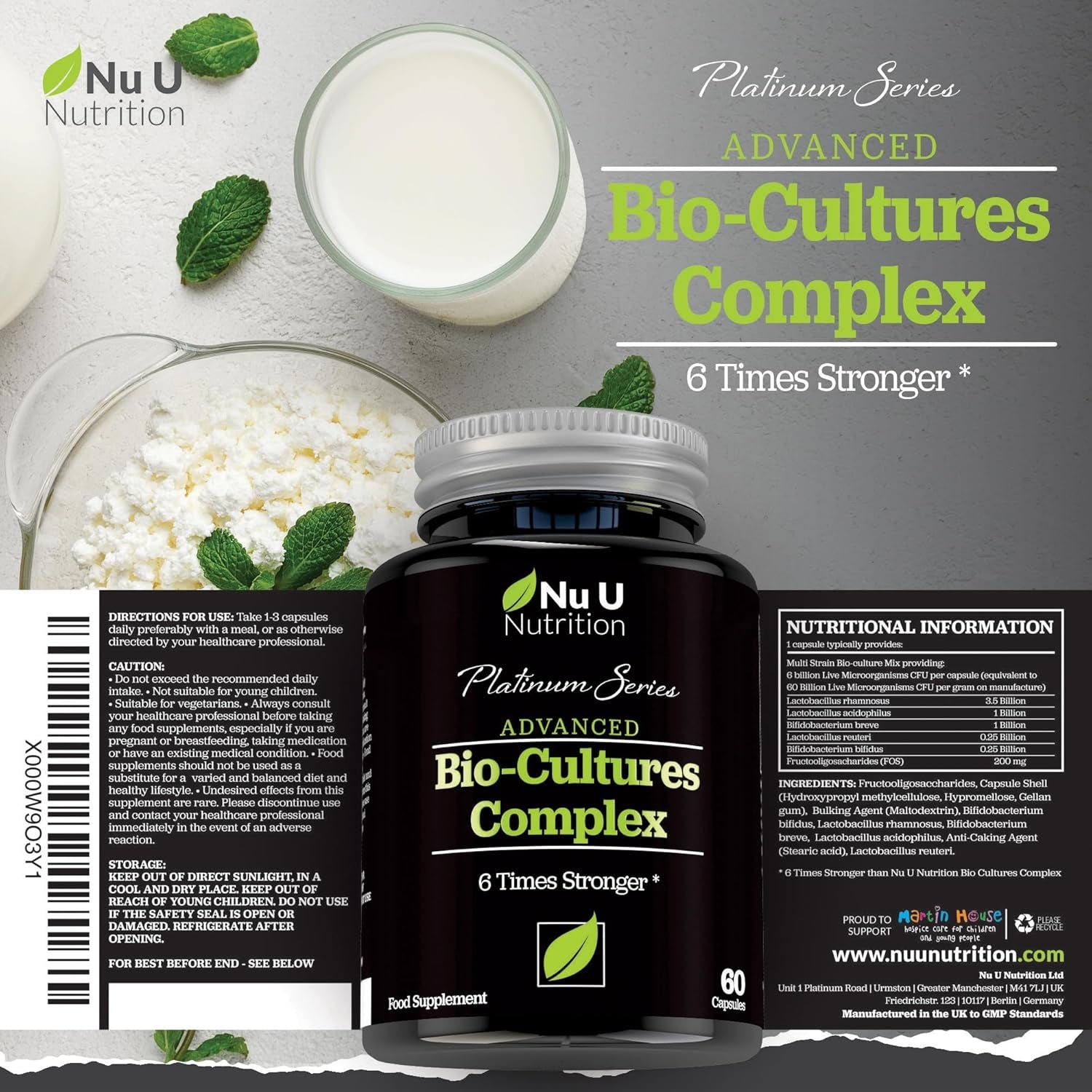 Bio Cultures Probiotics 60B CFU – 60 Capsules
