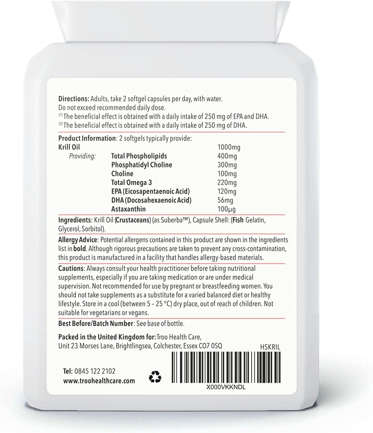 Superba Krill Oil 500mg Capsules