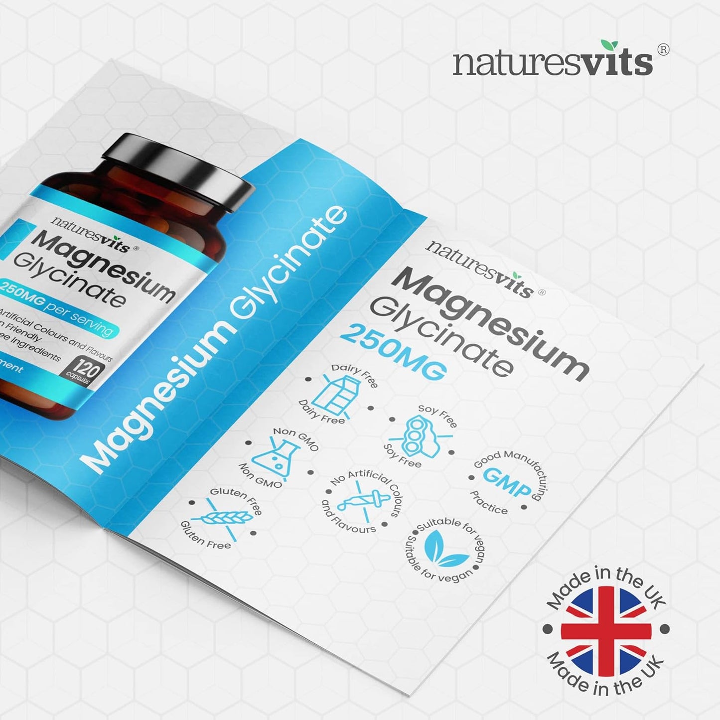 Magnesium Glycinate 250mg – 120 Capsules
