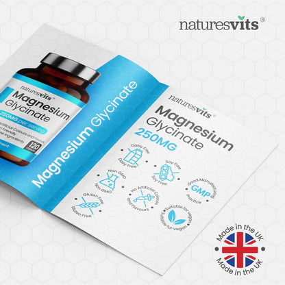 Magnesium Glycinate 250mg – 120 Capsules