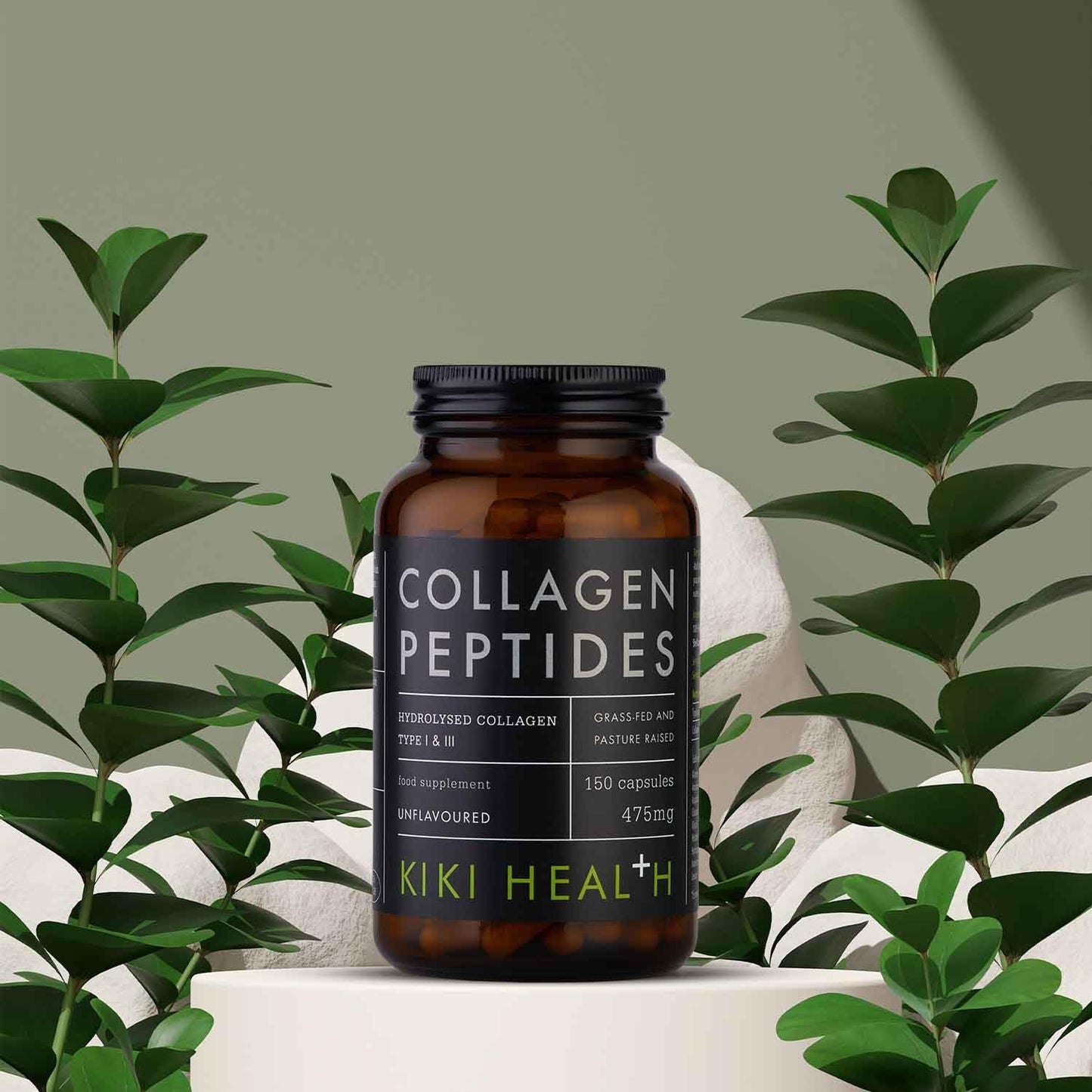 Bovine Collagen Peptides Capsules | 100% Hydrolyzed Supplement for Healthy Skin, Nails, Hair, Bones & Joints | Pure Unflavored Paleo & Keto-Friendly Supplements – 150 Vegicaps