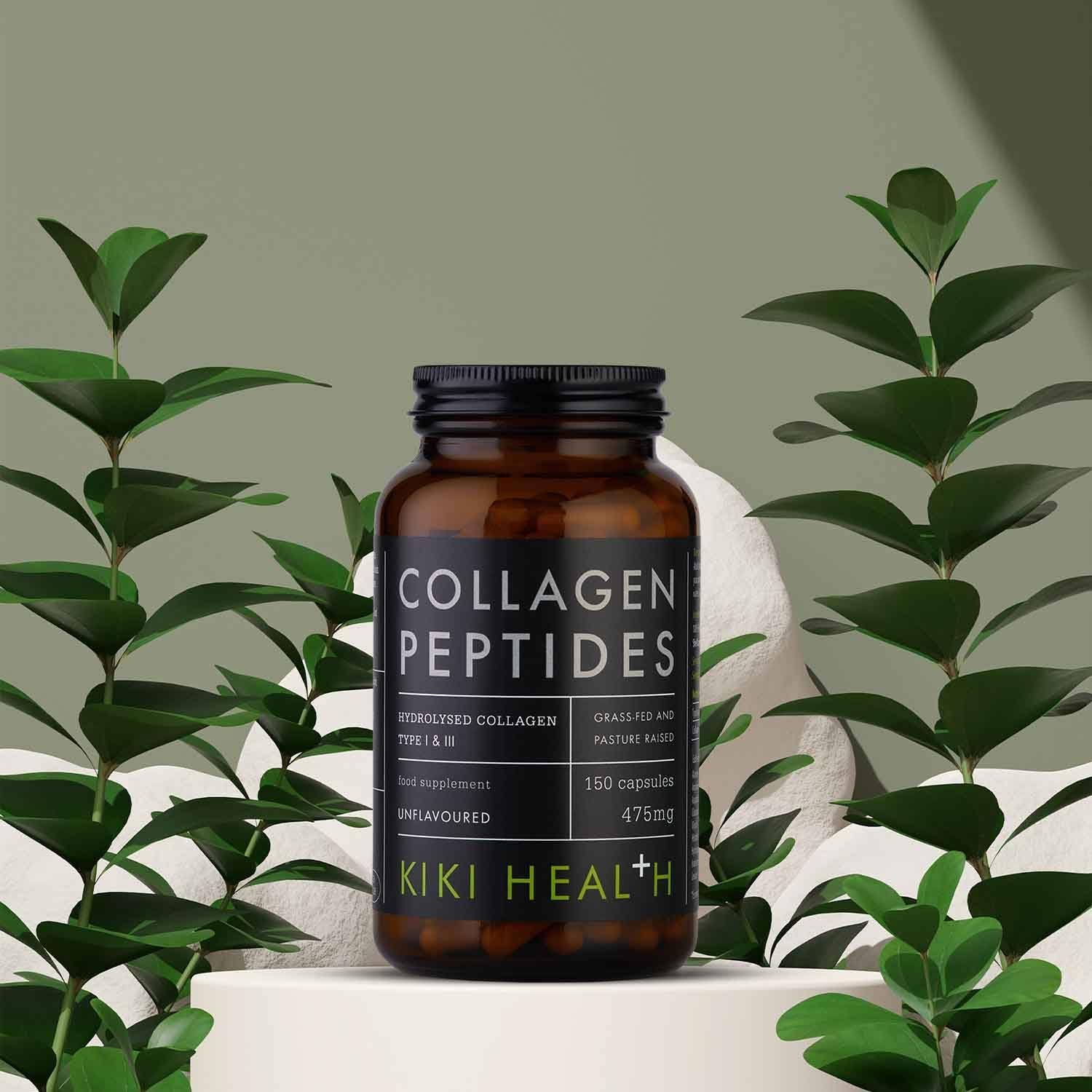 Bovine Collagen Peptides Capsules | 100% Hydrolyzed Supplement for Healthy Skin, Nails, Hair, Bones & Joints | Pure Unflavored Paleo & Keto-Friendly Supplements – 150 Vegicaps