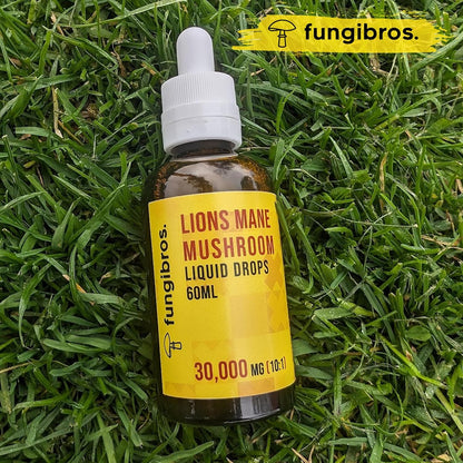 Lion’S Mane Liquid Drops 10:1 High Strength Extract – 30,000Mg Equivalent, 60Ml (2-Month Supply) – Fruiting Body Only – Vegan – Not Capsules or Powder