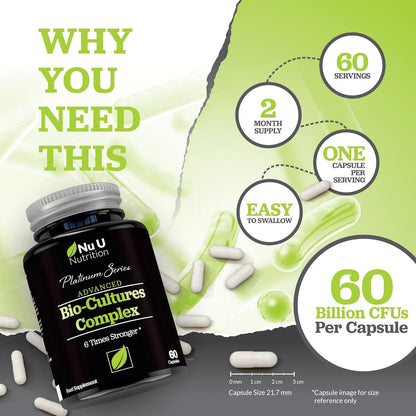 Bio Cultures Probiotics 60B CFU – 60 Capsules