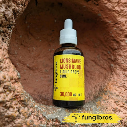 Lion’S Mane Liquid Drops 10:1 High Strength Extract – 30,000Mg Equivalent, 60Ml (2-Month Supply) – Fruiting Body Only – Vegan – Not Capsules or Powder