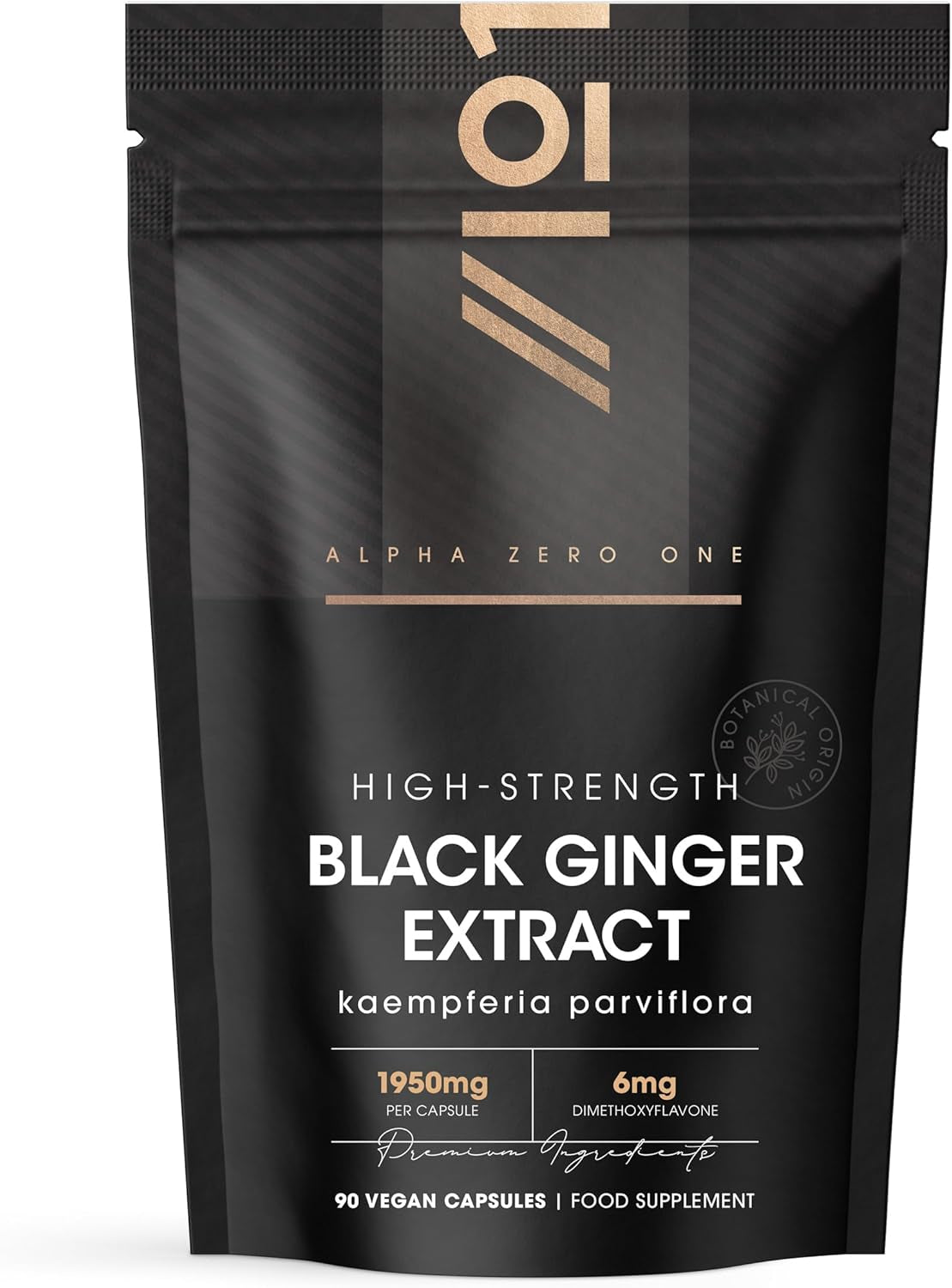 Black Ginger Extract 1950Mg – High Strength 4% Dimethoxyflavo