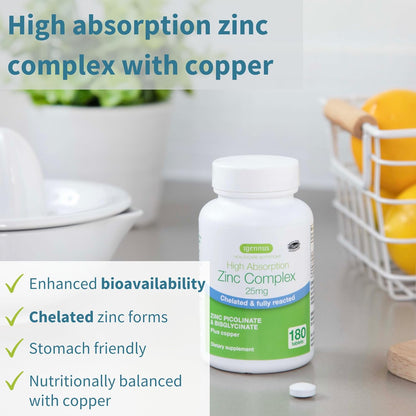 Chelated Zinc Complex Tablets