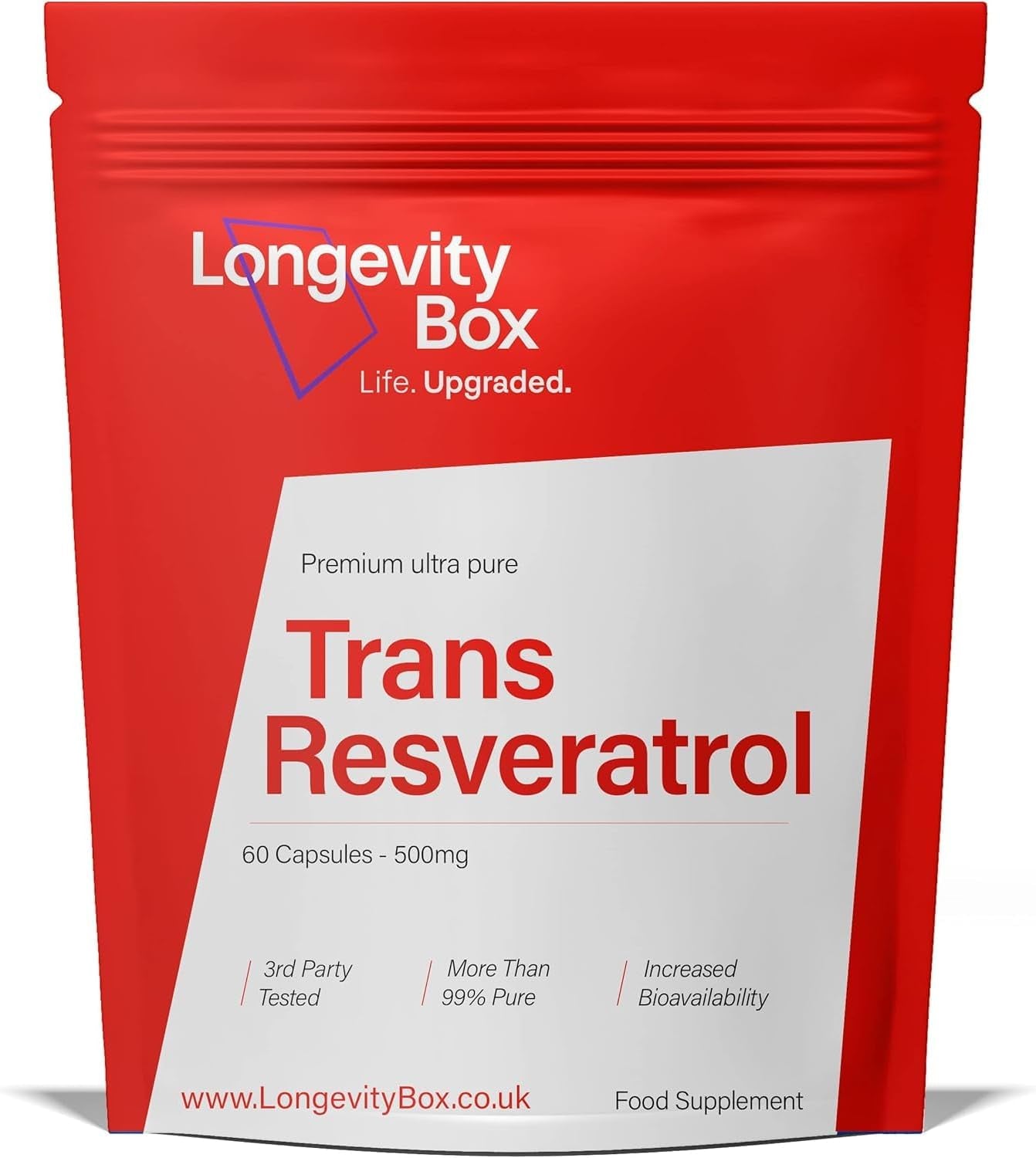 Trans Resveratrol 1000mg – 60 Capsules
