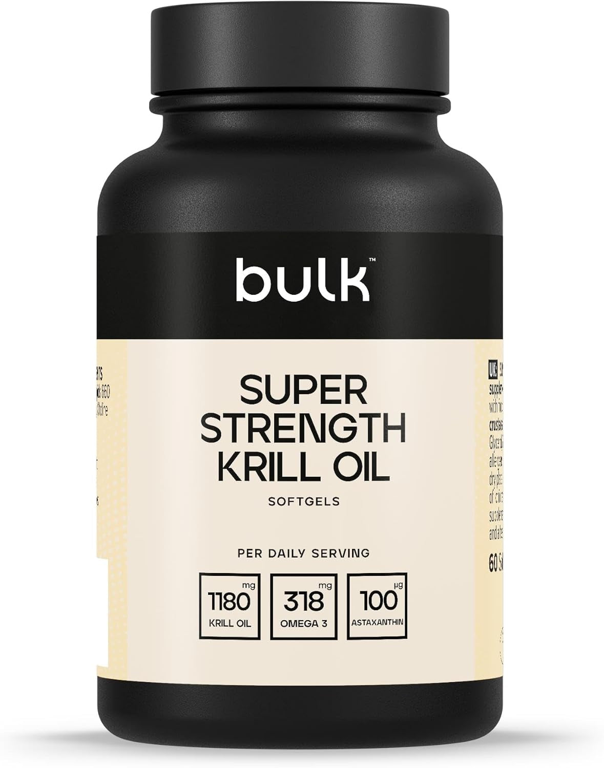 Super Strength Krill Oil Softgels, 590 Mg, Pack of 180