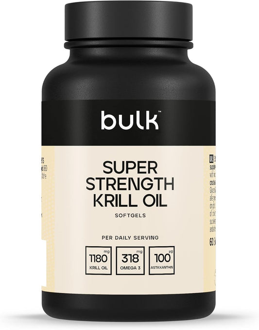 Super Strength Krill Oil Softgels, 590 Mg, Pack of 180