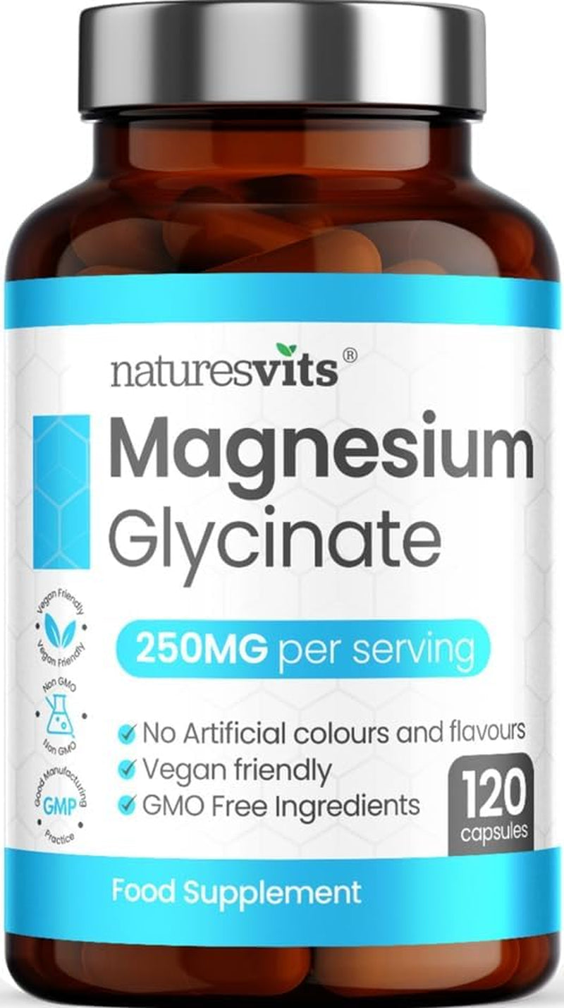 Magnesium Glycinate 250mg – 120 Capsules