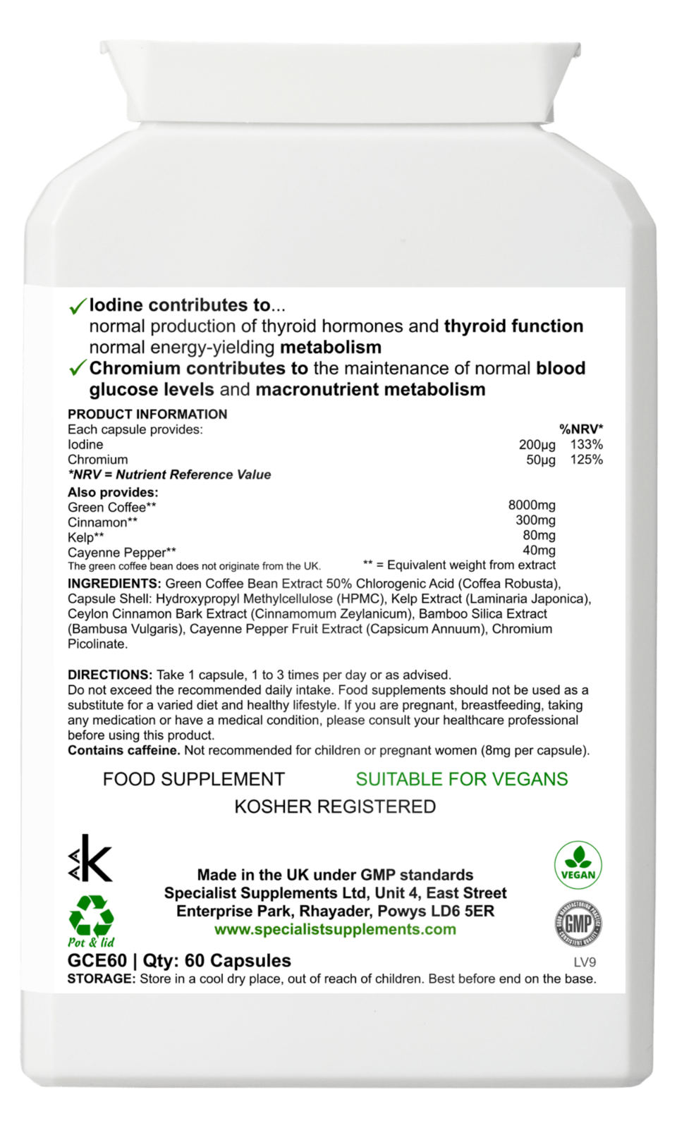 Green Coffee Bean Extreme Veg Capsules