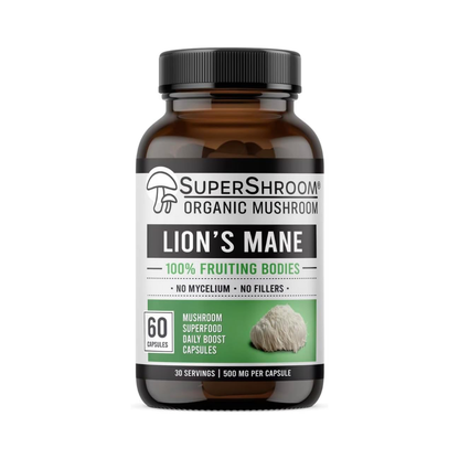 Organic Lion's Mane 500mg – 60 Vegan Capsules