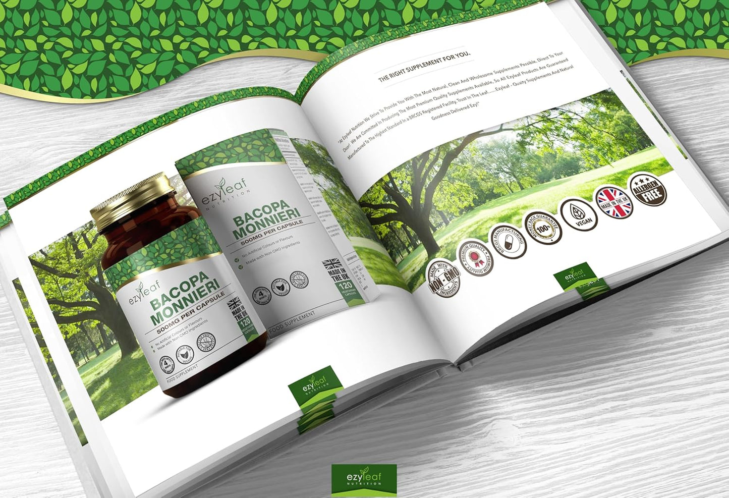 Ezyleaf Bacopa Monnieri 500mg – 120 Capsules
