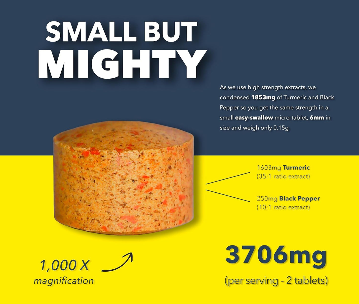 Turmeric & Black Pepper 3200Mg – 180 Vegan Tablets