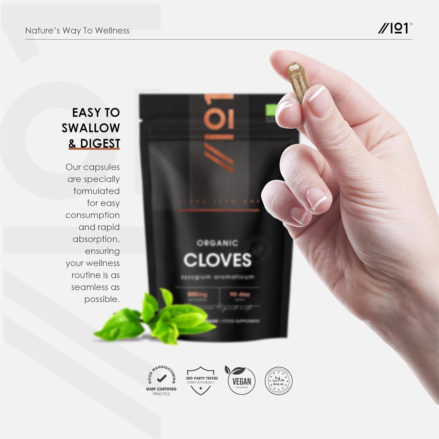 Organic Clove 500mg Capsules