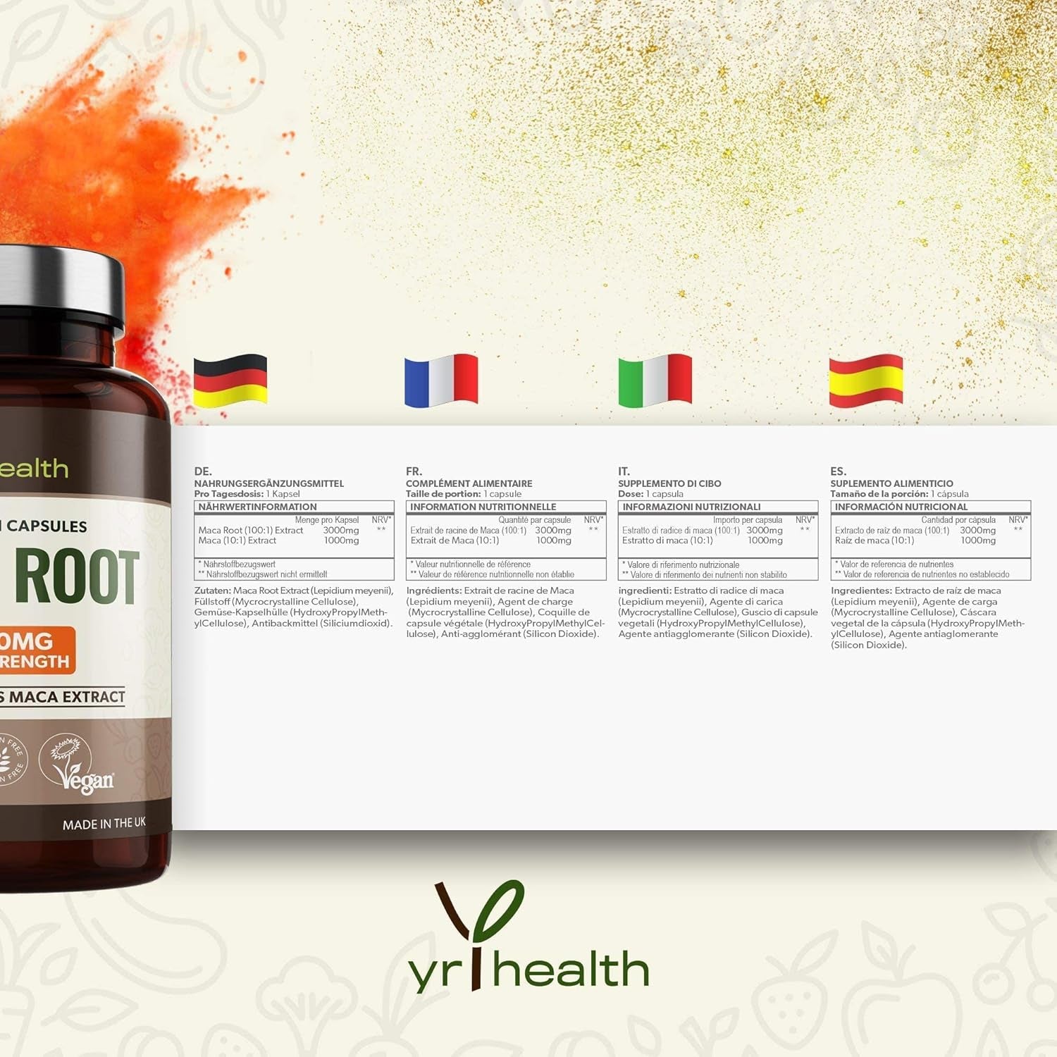 Maca Root 4000mg Capsules