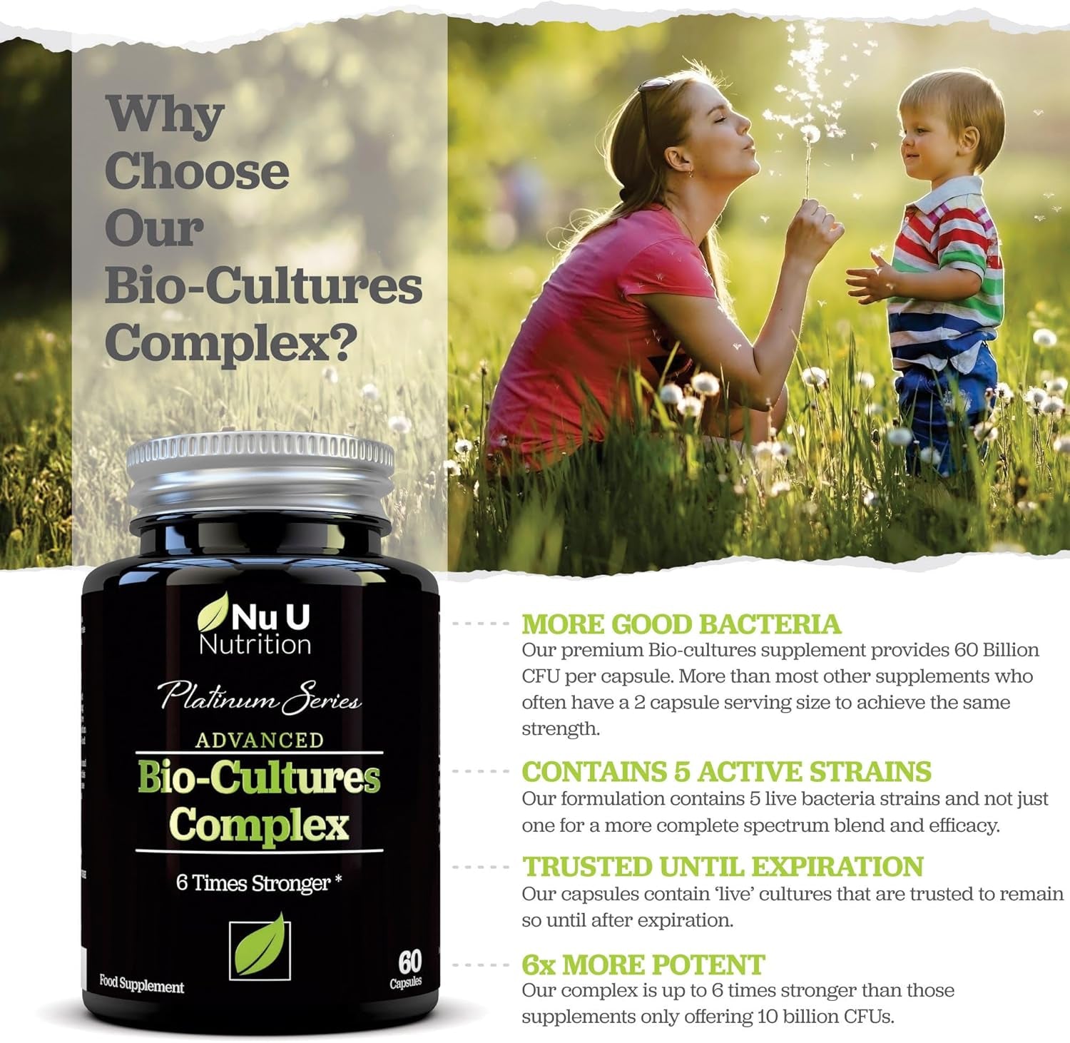 Bio Cultures Probiotics 60B CFU – 60 Capsules