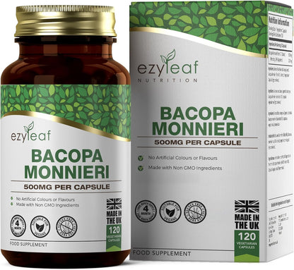 Ezyleaf Bacopa Monnieri 500mg – 120 Capsules