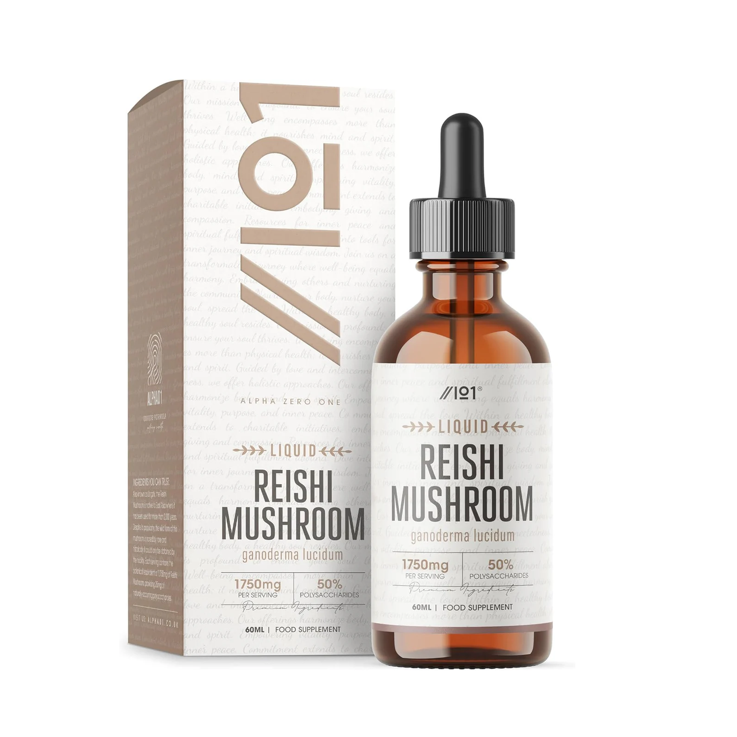 Reishi Mushroom Drops - High Strength 50% Polysaccharide