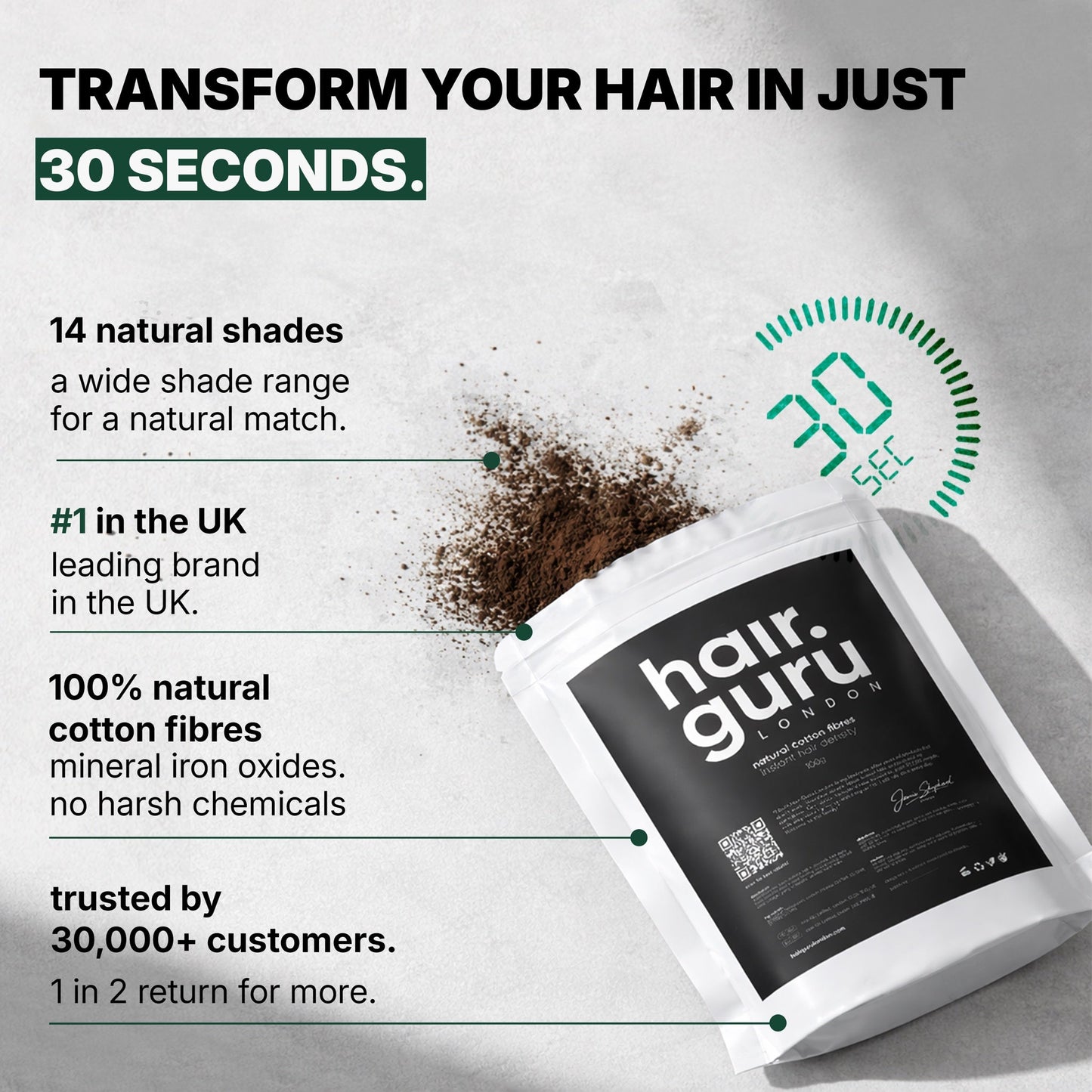 Hair Fibres Refill Pouch | 100g