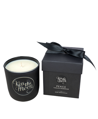 PEACE AROMATHERAPY SOY CANDLE Vanilla & Rosewood